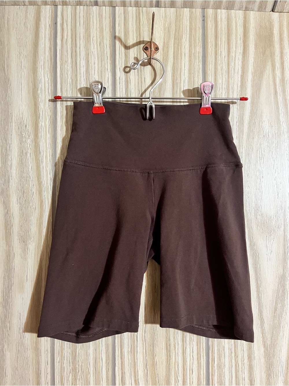 Aritzia Tna Chocolate Brown High-Rise Biker Shorts – Size XS
